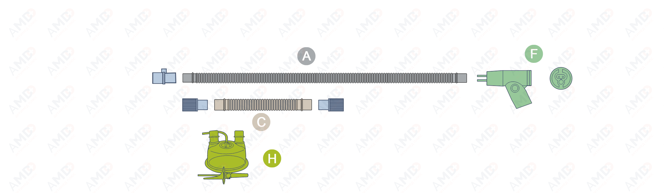 RT202 Дыхательный контур Fisher Paykel RT202